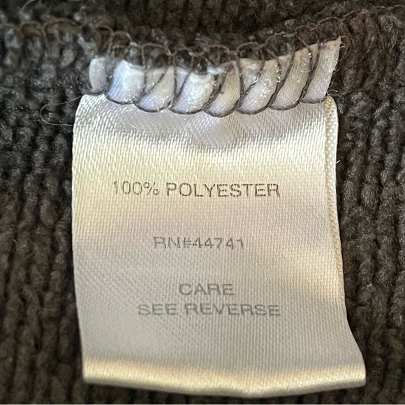 Alpine Design Womens Gray Hooded Jacket Sz S Pockets Snap Front Knit Fall Peplum - Picture 6 of 7